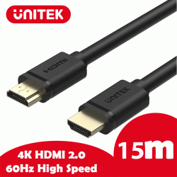 UNITEK HDMI to HDMI High Speed Cable 15M 4K 60Hz 