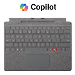 Surface Pro 11+10+9+8+X Copilot Signature Platinum Type Cover 