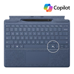 Surface Pro 11+10+9+8+X Copilot Signature Type Cover Sapphire + Slim Pen