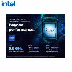 Intel Core i9​​​ 13900K (24cores / 32 threads / Up to 5.8 GHz)